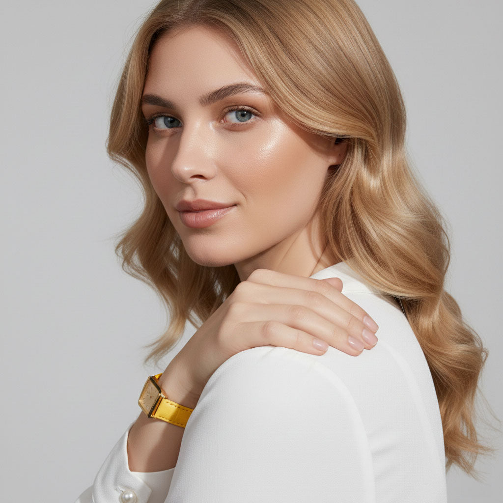 Irma - Klocka med smalare läderband