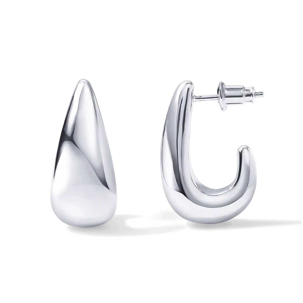 Jade Arc - Örhängen med trendig J-form