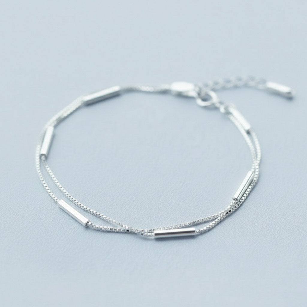 Katy - Armband med dubbla kedjor i minimalistisk stil