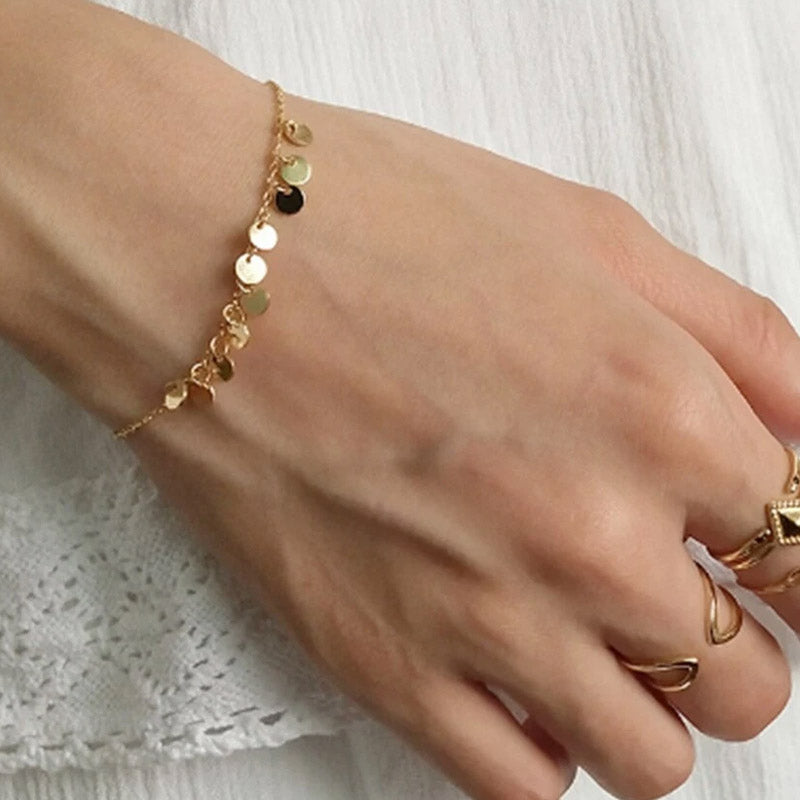 Lemonie - Armband med hängande cirkulär dekoration