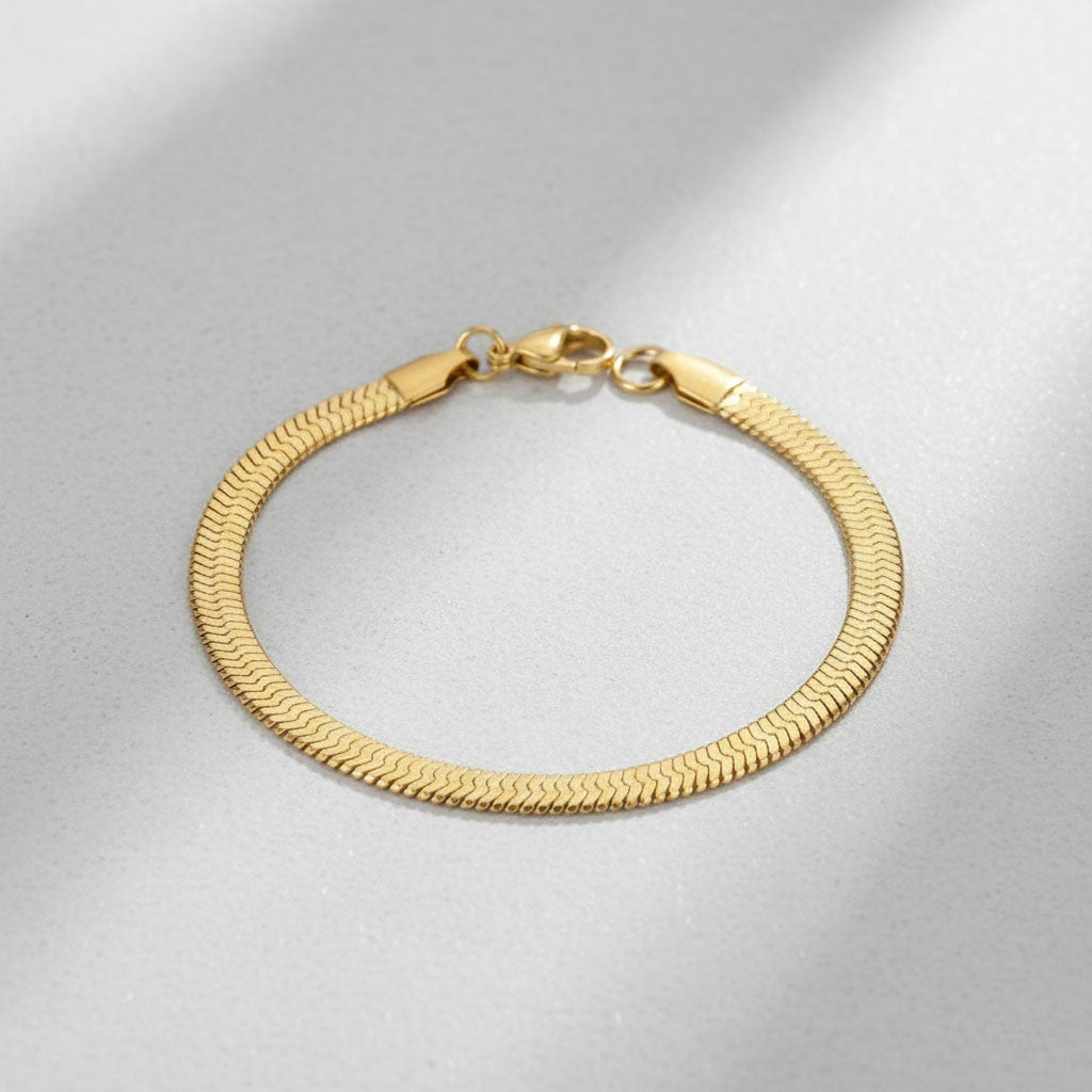 Lindy - Armband i ormbenskedja