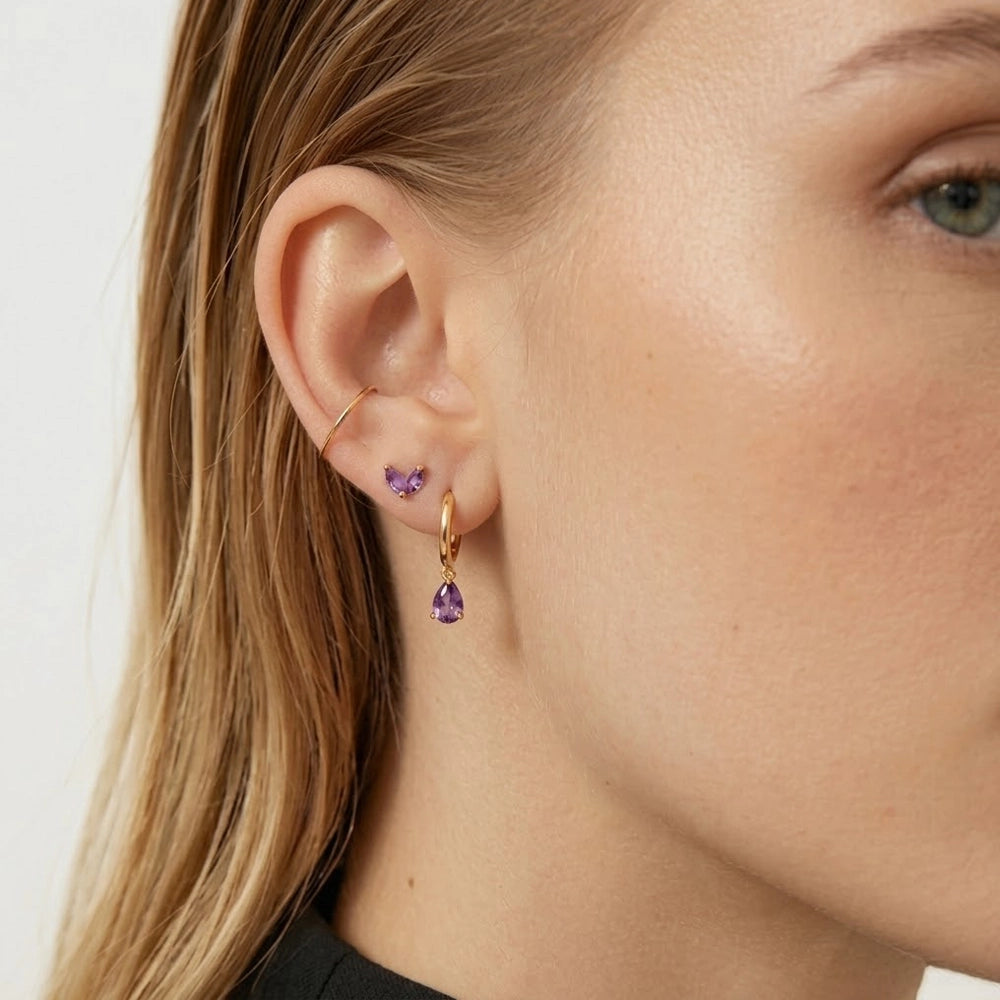 Lovebirds - Små studs med stenar i olika färger