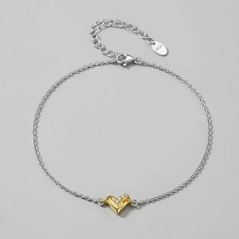 Lovisa - Fotlänk med hjärtformad dekoration