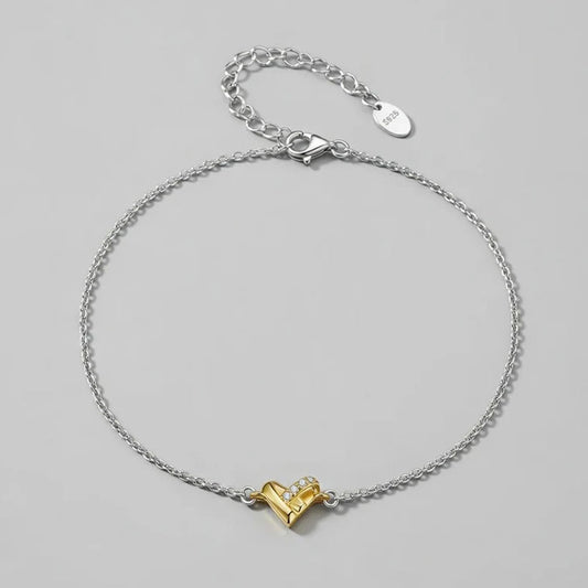 Lovisa - Fotlänk med hjärtformad dekoration