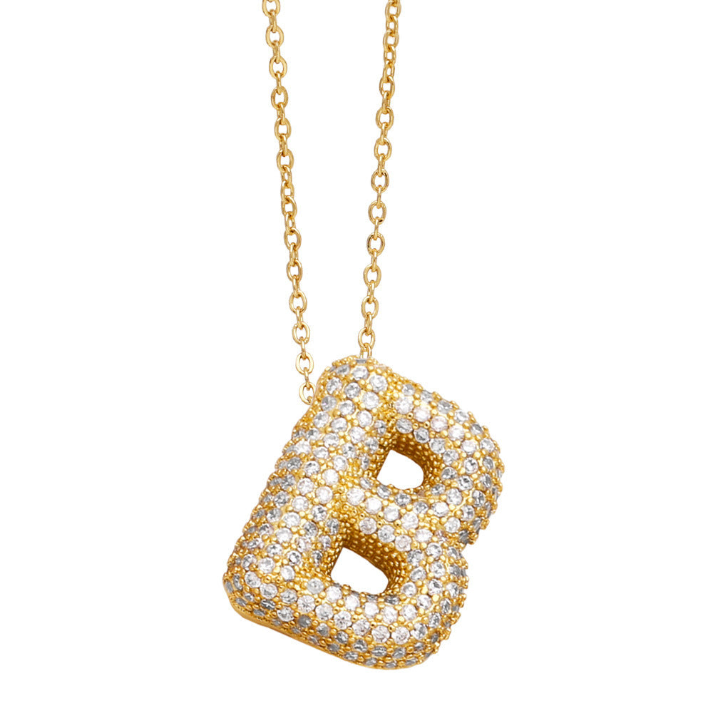 Luxe Initials - Halsband med chunky bokstavsdesign