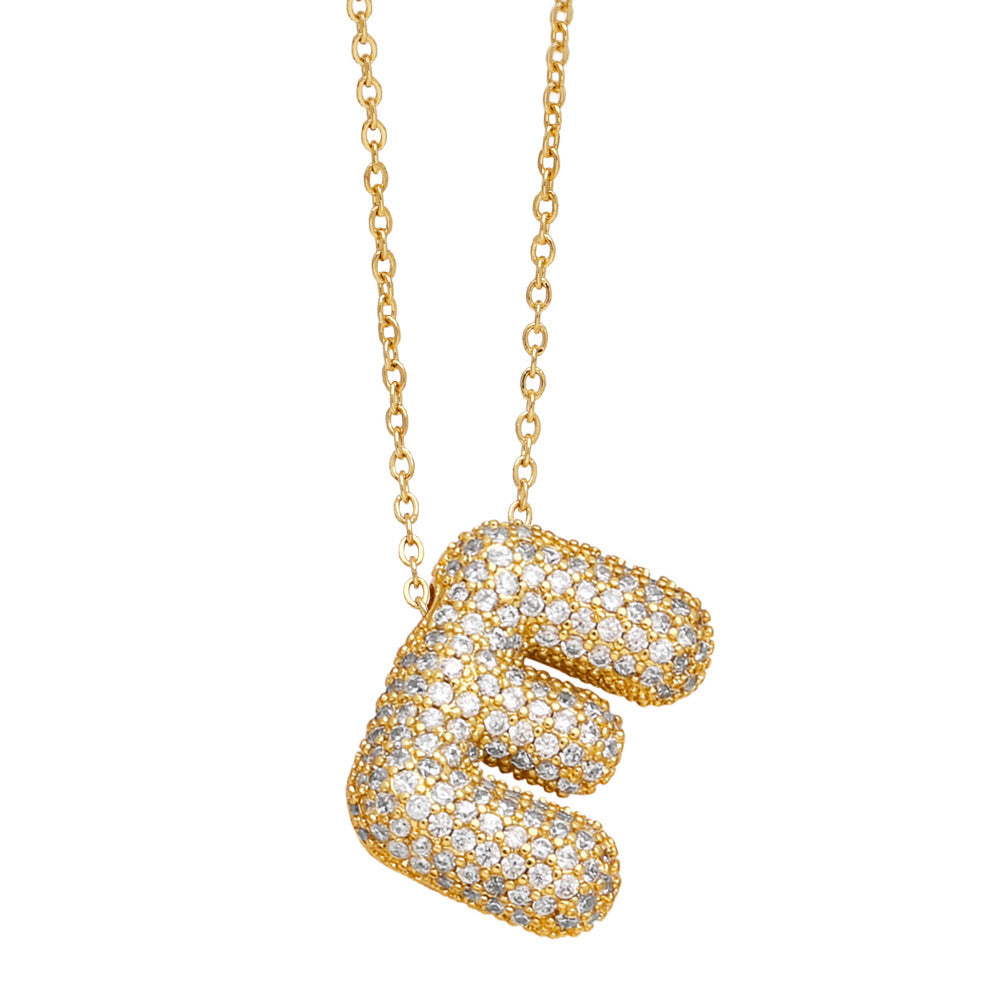 Luxe Initials - Halsband med chunky bokstavsdesign
