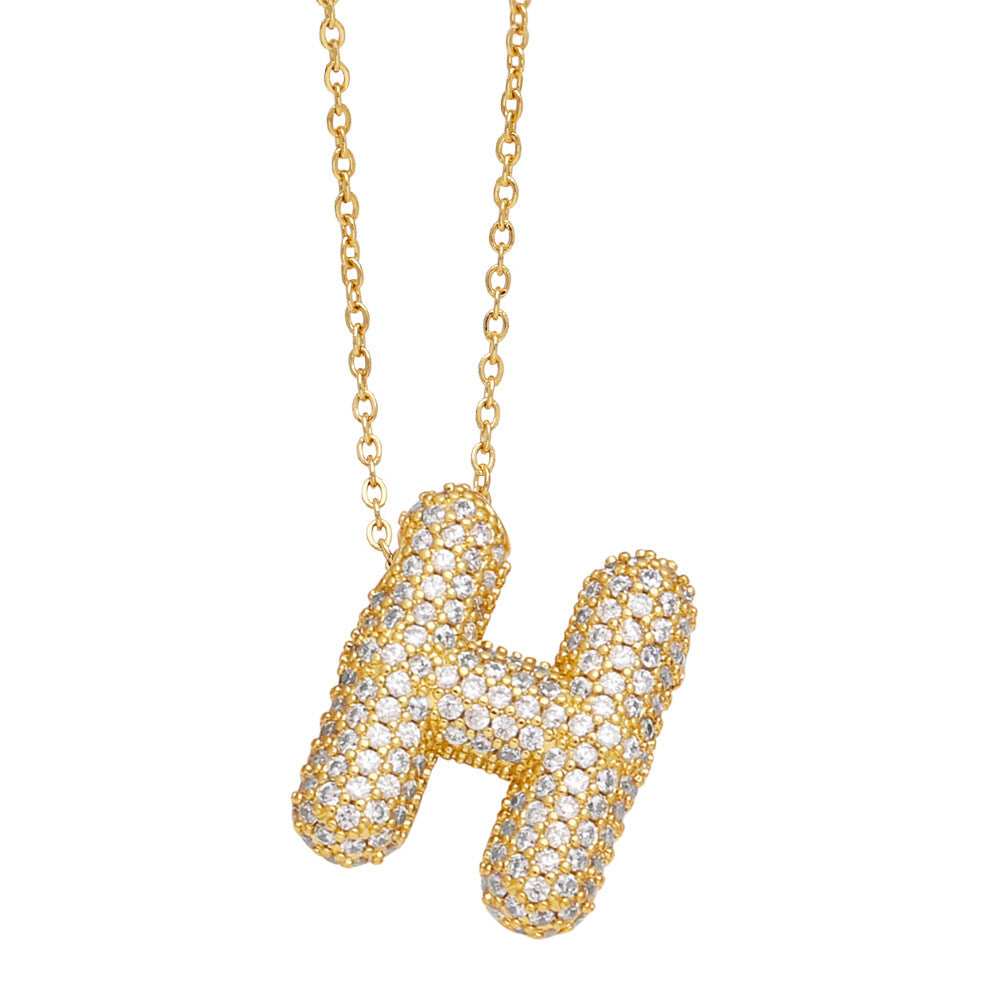 Luxe Initials - Halsband med chunky bokstavsdesign