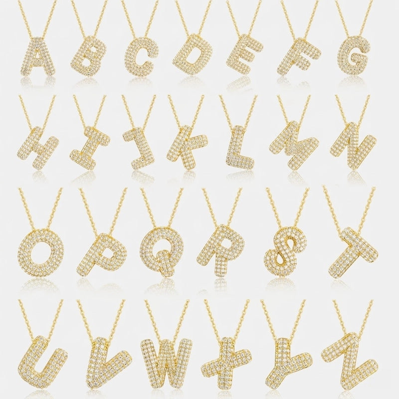 Luxe Initials - Halsband med chunky bokstavsdesign