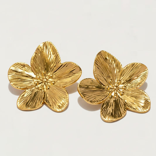 Magnolia - Örhängen med stor blomma