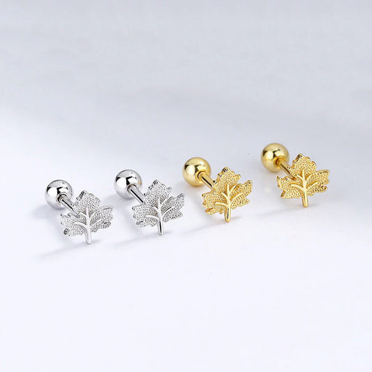 Maple - Studs med lönnmotiv och skruvplopp