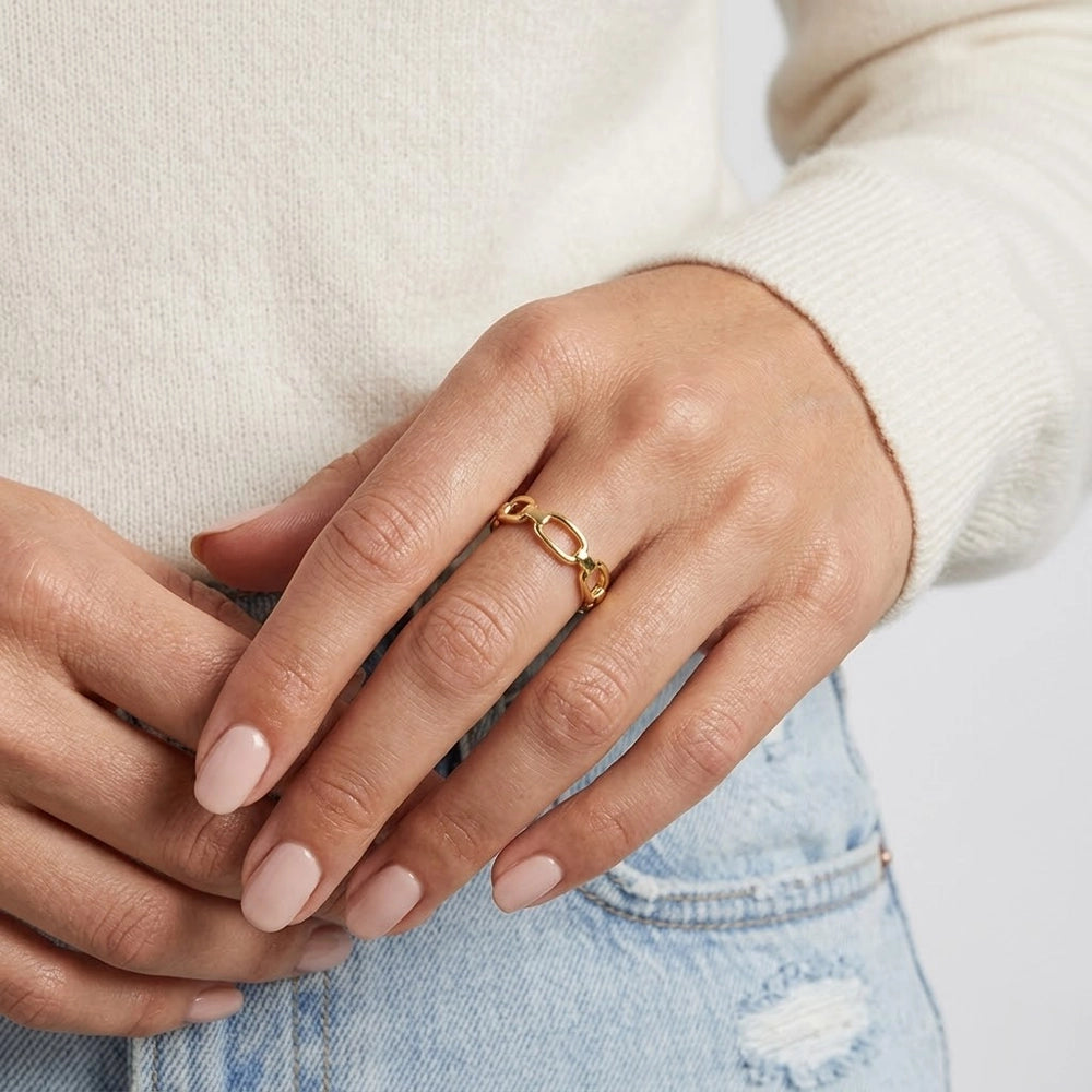 Mila - Ring med modern länkform