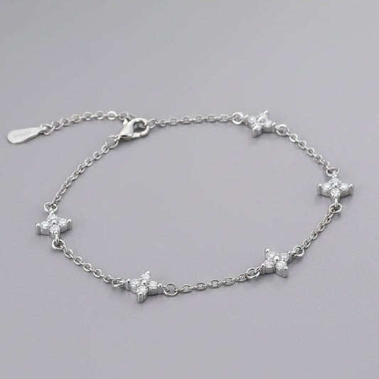 Norrsken - Armband med gnistrande blommor