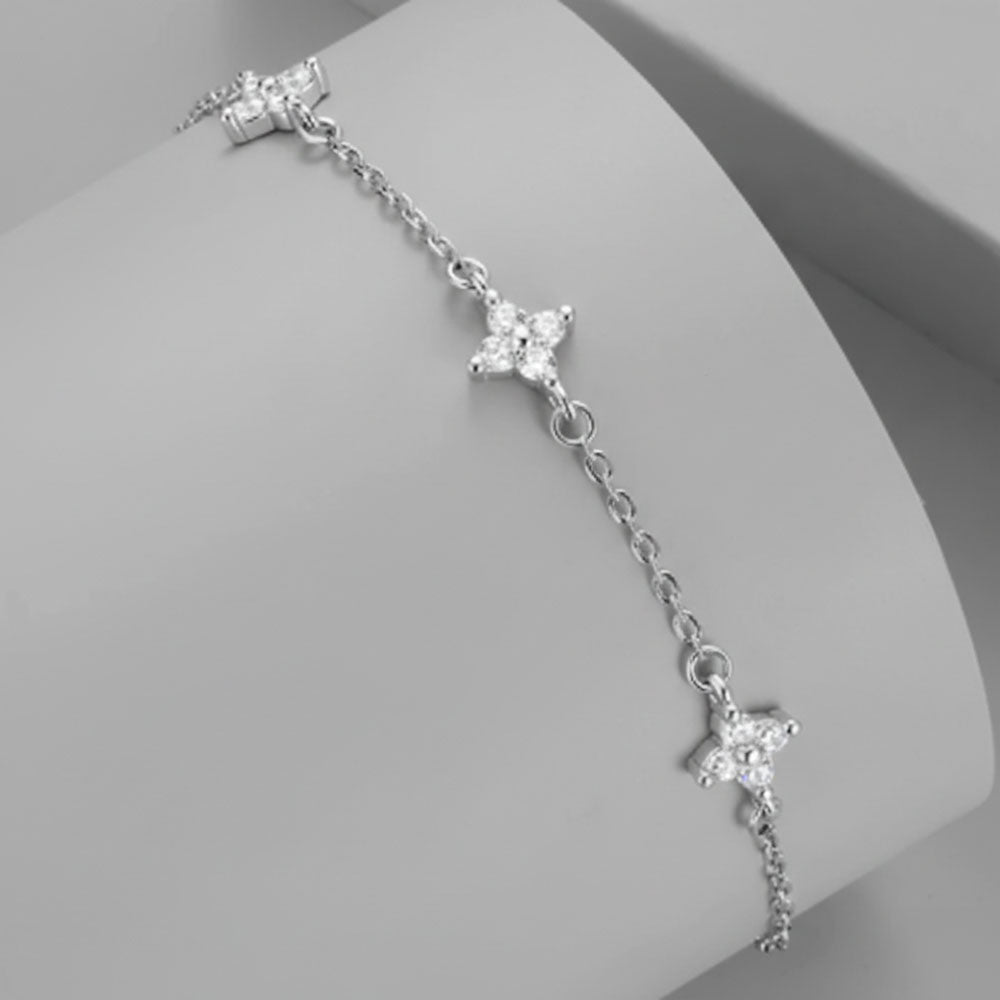 Norrsken - Armband med gnistrande blommor