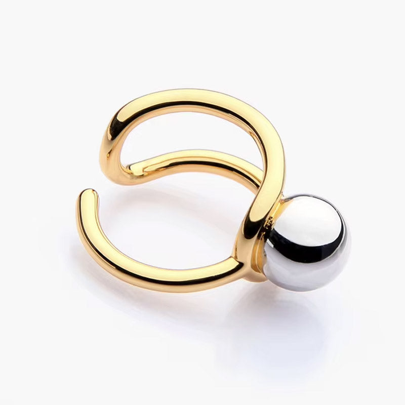 Orbia - Ring med justerbar öppning och böjd form