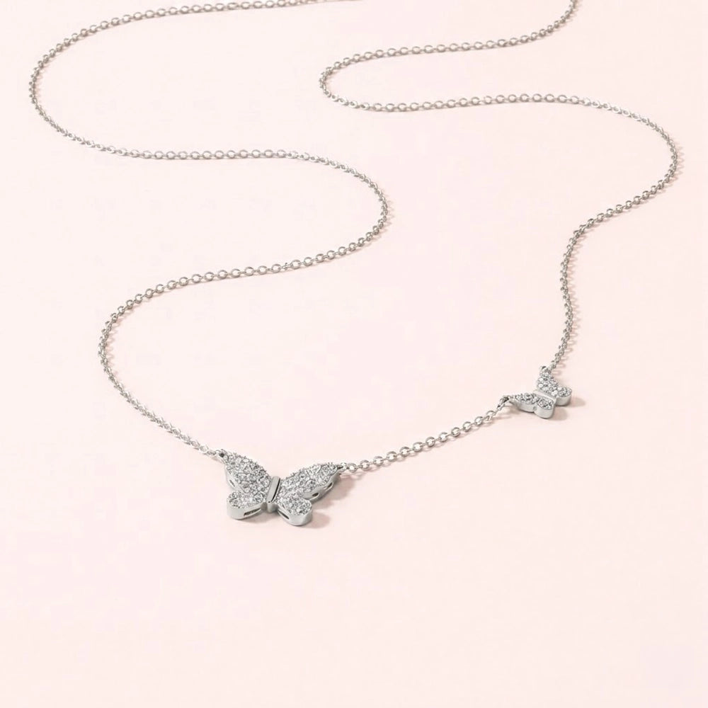 Pandora - Halsband med fjärilshängsmycke