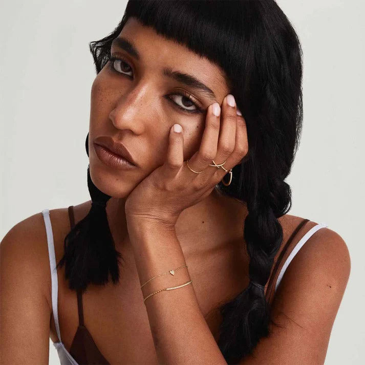 Passione - Armband med pavéinfattat hjärta