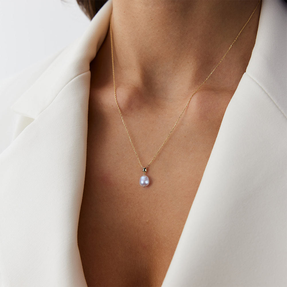 Pearly Glow - Halsband med sötvattenspärla