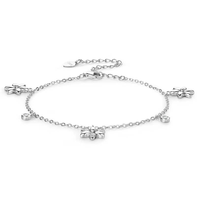 Petal - Armband med moissanite och blommor