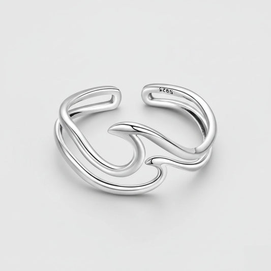 Riviera - Justerbar ring med vågform