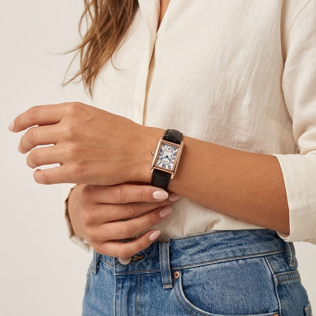 Roma - Klocka med rektangulär urtavla