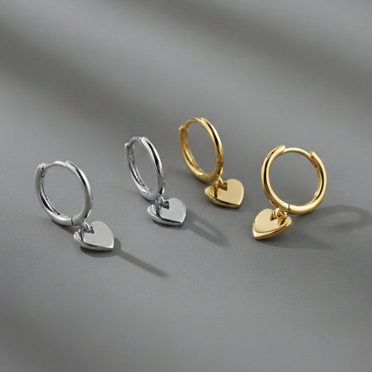 Romantica - Hoops med hängande hjärta