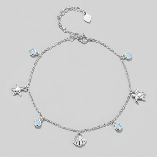 Sandy - Fotlänk med havsdekoration