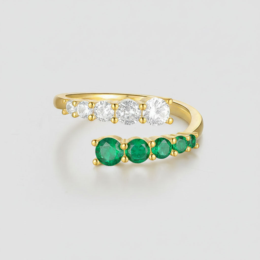 Selena - Justerbar omlottring med stenar