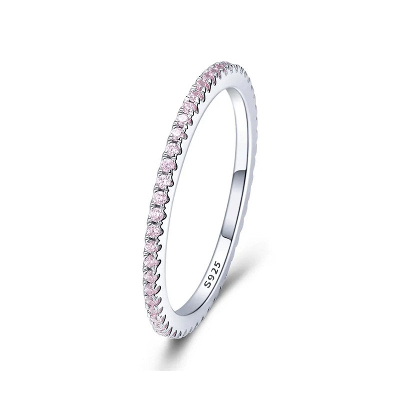 Selma - Ring med rosa stenar