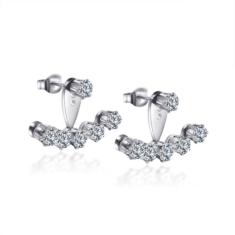 Seoul - Ear jackets med stenar