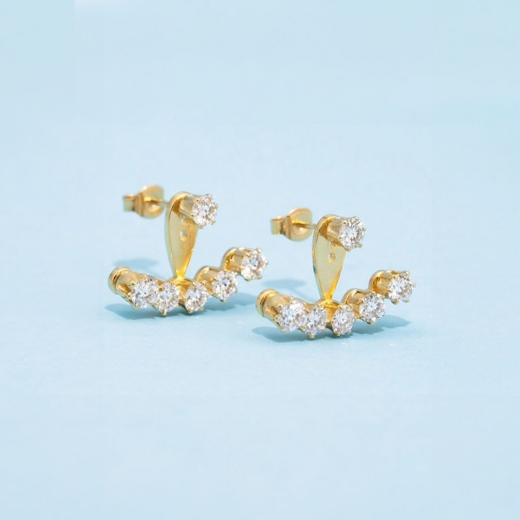 Seoul - Ear jackets med stenar