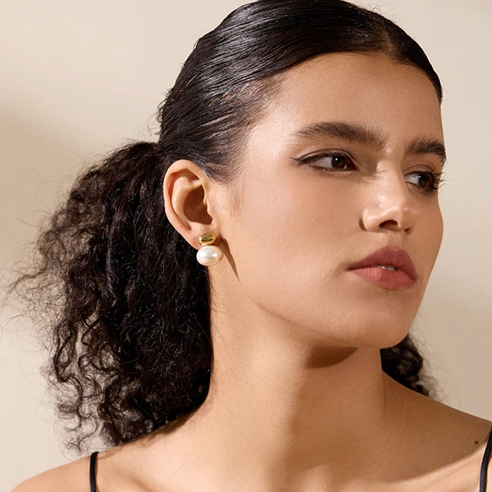 Signe - Örhängen med pärla