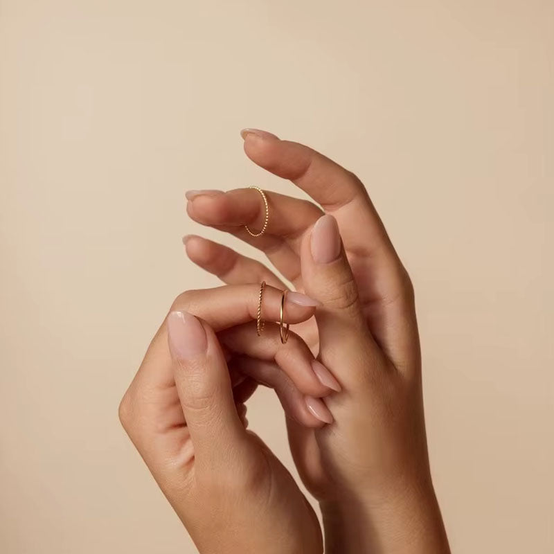 Slim triple - Trepack med trendiga ringar