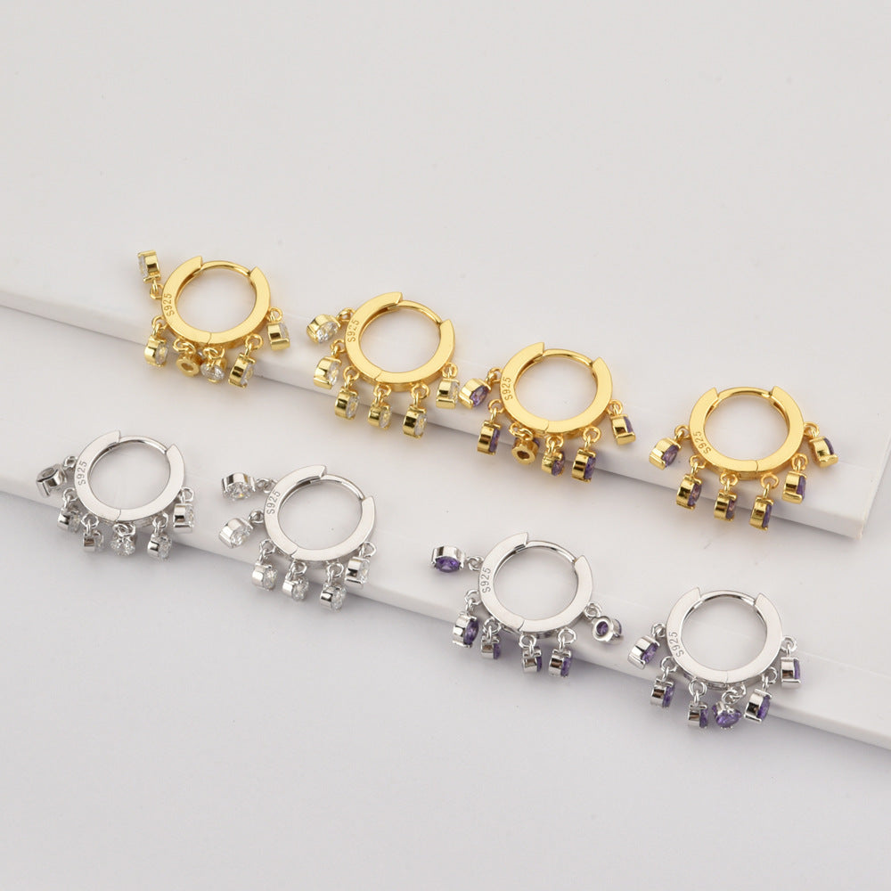 Sparkling Dreams - Hoops med stenar