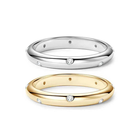 Stjärnklar - Ring med moissanite