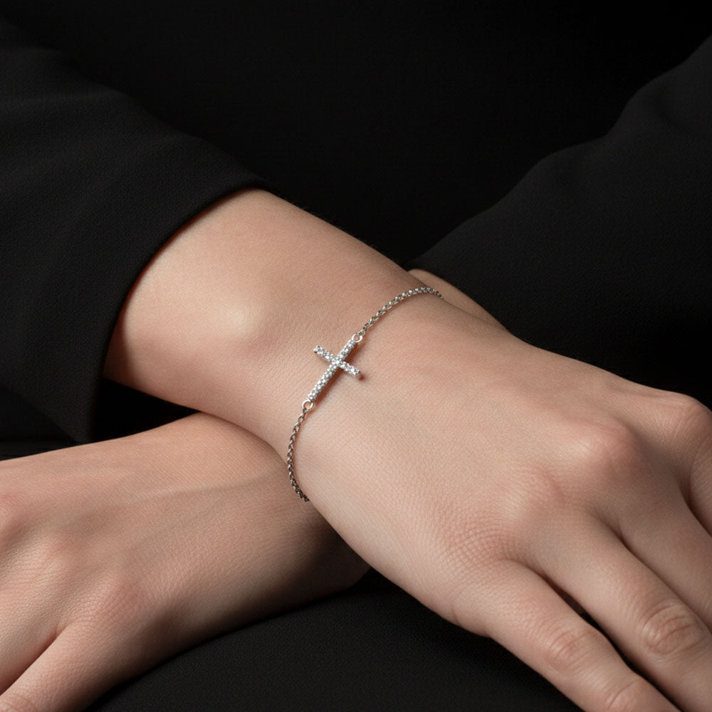 True - Armband med kors