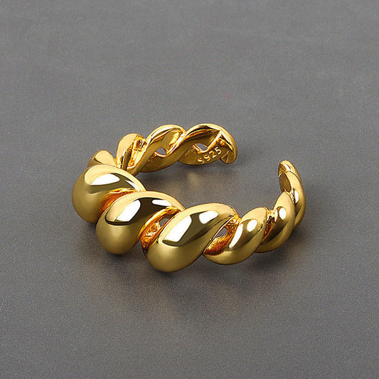 Vintage - Justerbar ring med böljande form