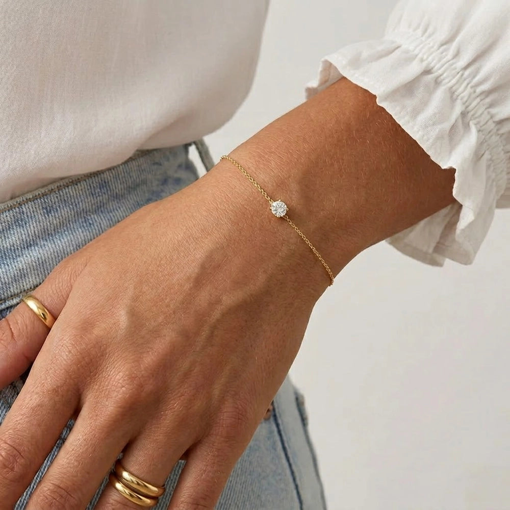 Wilma - Armband med liten sten