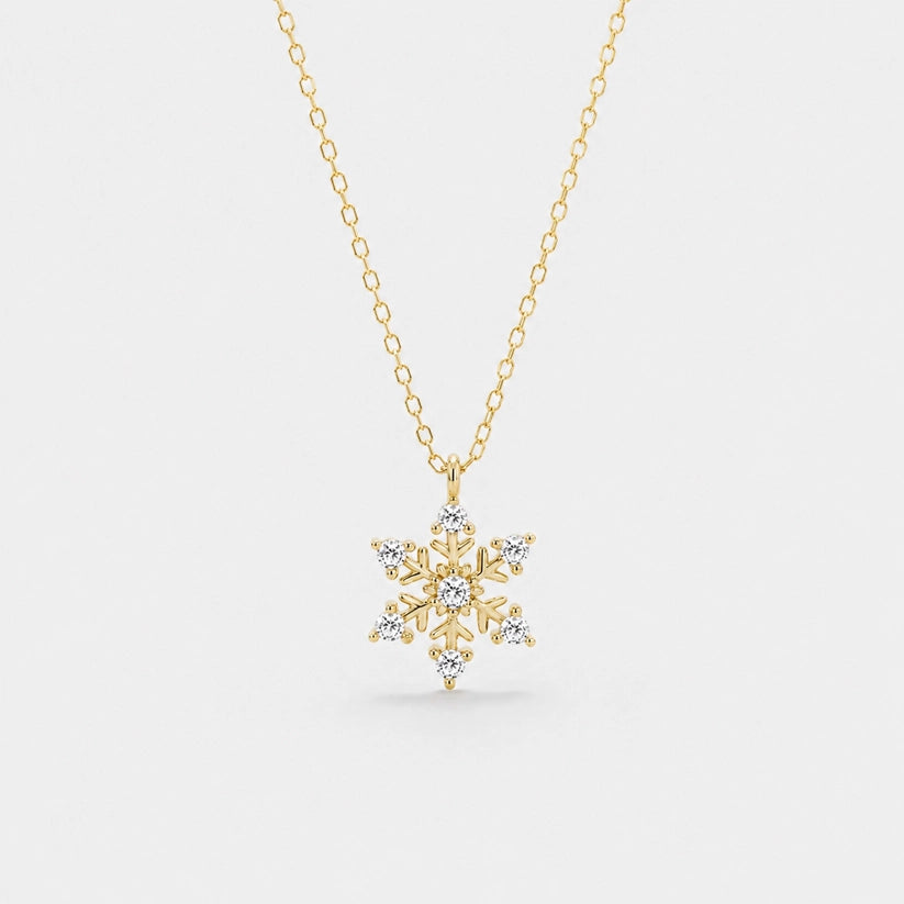 Winter Glow - Halsband med snöflinga
