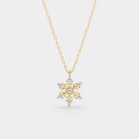 Winter Glow – Halsband med snöflinga