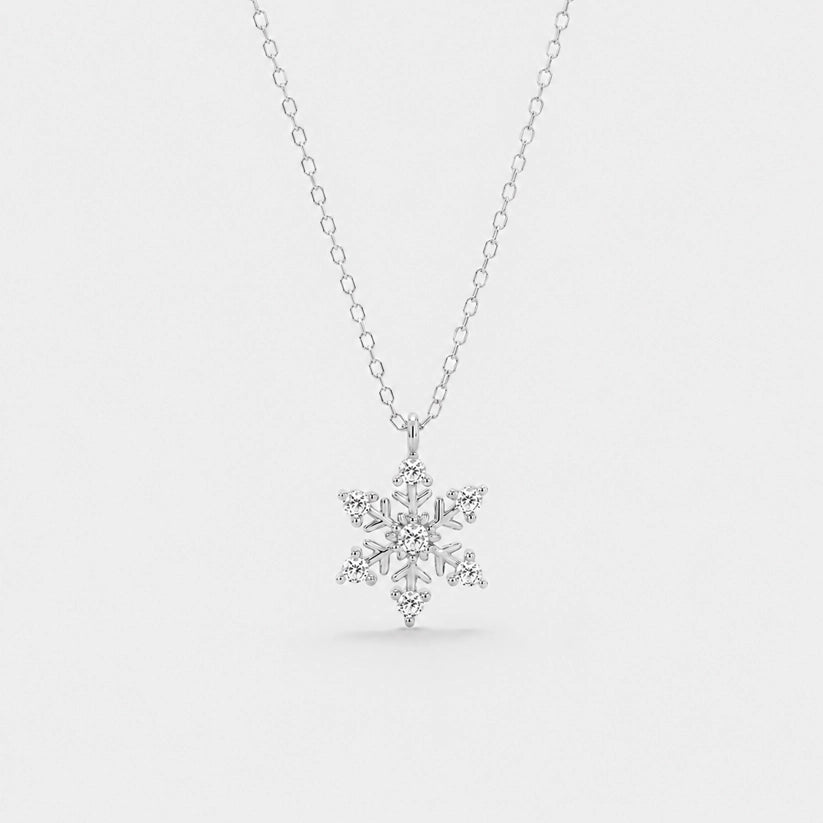 Winter Glow - Halsband med snöflinga
