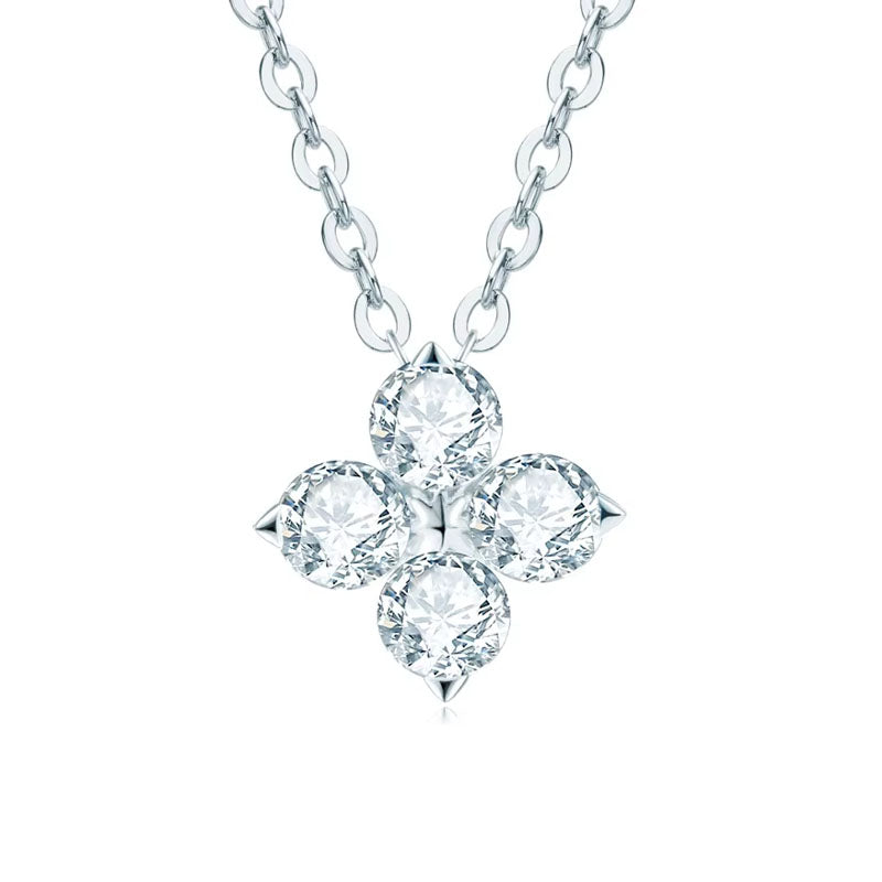 Yrsa - Halsband med gnistrande blomhänge